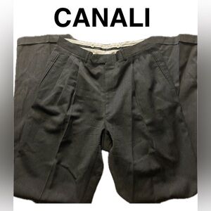 Canali Men's Gray Dress Trousers